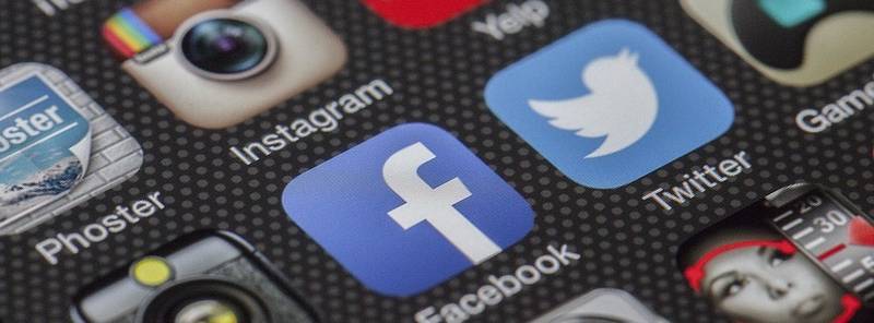 Iconen van verschillende soorten social media